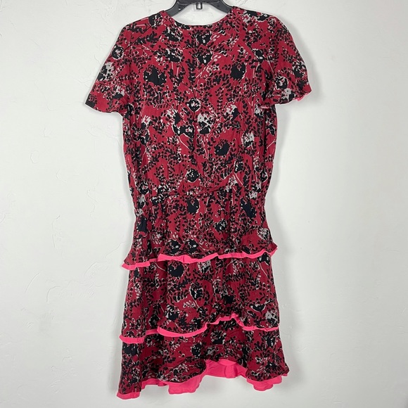 Matilda Jane Helena Dress Floral Ruffle‎ Midi Red - Picture 2 of 7